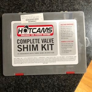 Complete valve shim kit